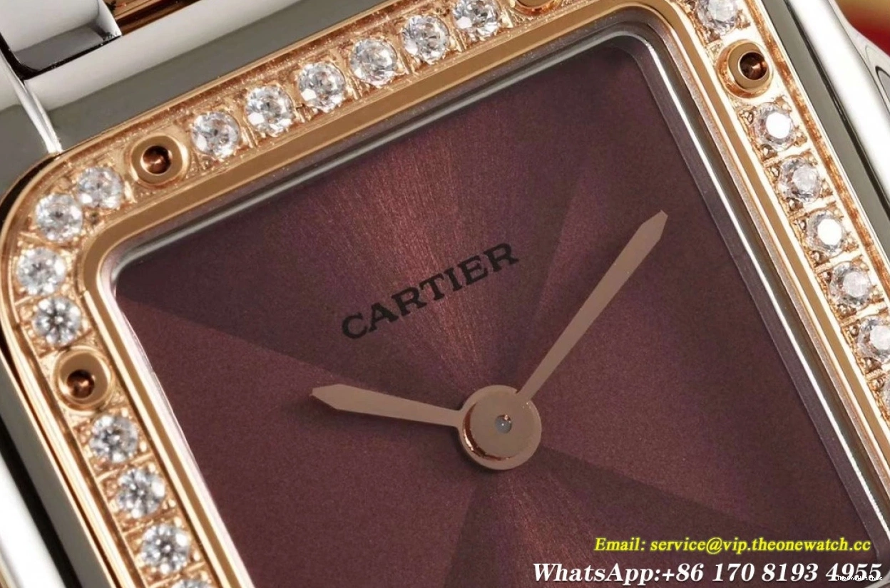 Secrete Ladies Brown Quartz Dia De SS AF RG 22mm Panthere Dial 1202